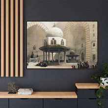 Mosque of Sultan Hassan Cairo illustration by David Roberts (1796–1864) - Framed Wall Art