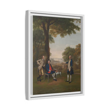 Arthur Holdsworth Conversing with Thomas Taylor and Captain Stancombe by the River Dart (1757) by Arthur Devis