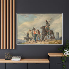 Three Armed Riders Escorting Prisoners near Reims (1825) by Peter von Hess