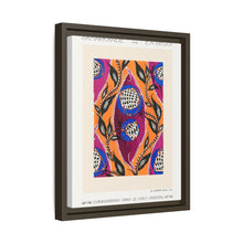 Flower pochoir pattern in Art Nouveau oriental style
