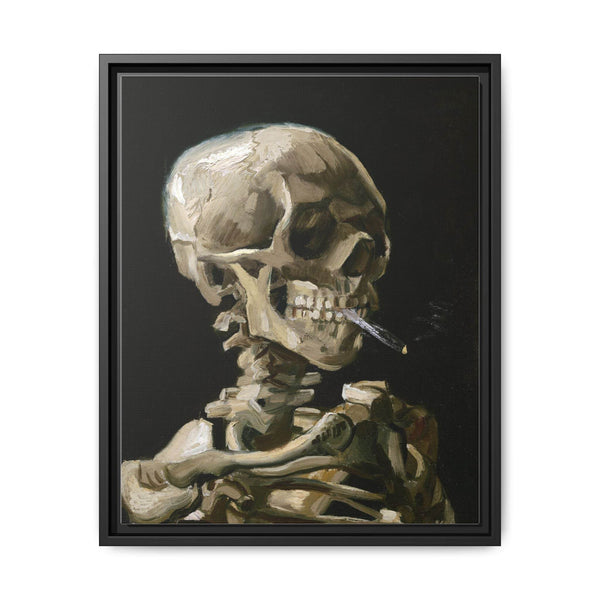 Vincent van Gogh's (1886) Head of a skeleton with a burning cigarette - Vintage Wall Art - NOMADEN ART GALLERY