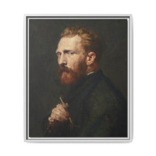 Framed Matte Canvas Wall Art - Vintage Portrait of Artist - NOMADEN ART GALLERY