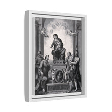 Saint Mary (the Blessed Virgin) with the Christ Child and Saint Antony of Padua, Saint Francis of Assisi, Saint Catherine of Alexandria, Saint John the Baptist and angels.