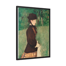 Mujer joven en un jardín (Jeune femme dans un jardin), (1879) de Édouard Manet