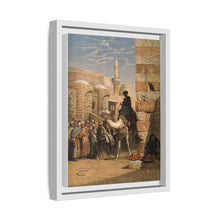 Egypt: a street with a man smoking and riding a camel. Chromolithograph after C. F. H. Werner, 1873.