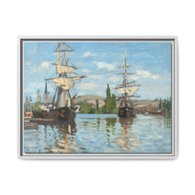 Ships Riding on the Seine at Rouen (1872–1873) by Claude Monet - NOMADEN ART GALLERY