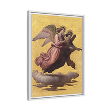 Two angels floating (1865) tempera art by Johann von Schraudolph