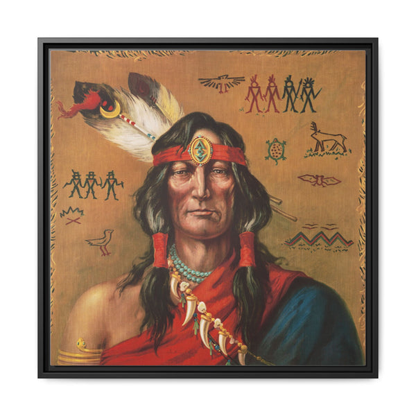 Indian chief portrait illustration - NOMADEN ART GALLERY