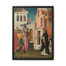 Saint Peter Martyr Exorcizing a Woman Possessed by a Devil by Antonio Vivarini - NOMADEN ART GALLERY