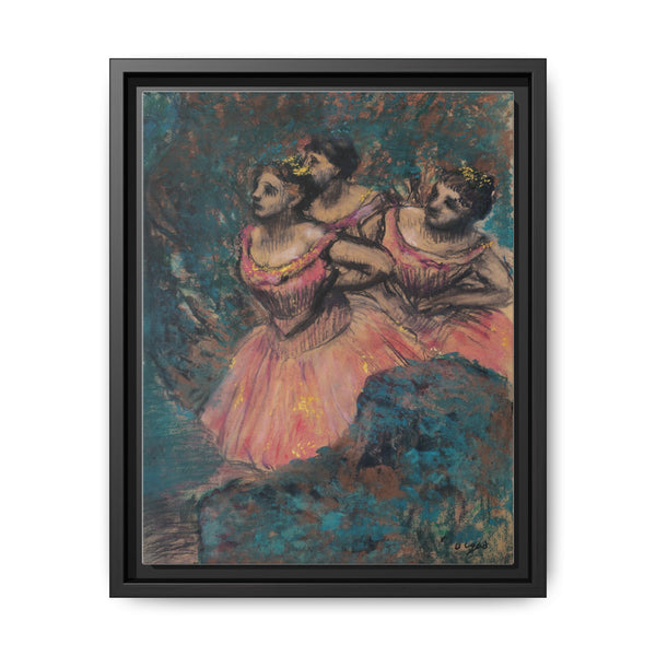 Three Dancers in Red Costume (1896) by Edgar Degas - NOMADEN ART GALLERY