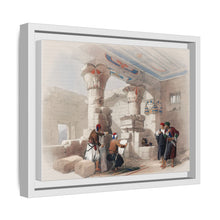 Deir el Medina (Dayr al Madinah) is an ancient Egyptian village which was home to the artisans who worked on the tombs in the Valley of the Kings illustration by David Roberts