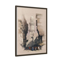 Cairo Street Scene: Vintage Egyptian Wall Art by David Roberts - Art Print Framed