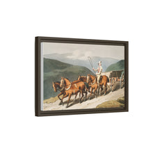 Illustration of the east riding or wolds waggon from The Costume of Yorkshire (1814) by George Walker