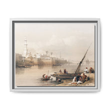 View on the Nile ferry to Gizeh illustration by David Roberts (1796–1864) - Decorative Wall Art - NOMADEN ART GALLERY