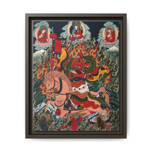 Tse Mara , a form of Dharmapala (protector of teachings), guardian of the Samye Monastery. Gouache painting by a Tibetan artist - NOMADEN ART GALLERY