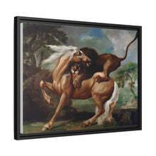 A Lion Attacking a Horse (1762) by George Stubbs.