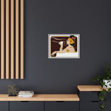 Poster showing woman holding up glass of coffee (Rajah brand) (1897) chromolithograph by Henri Meunier.