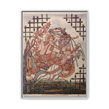 A scene from the Ramayana: Hanuman catching Virunyananti . Gouache painting by a Thai artist. - NOMADEN ART GALLERY