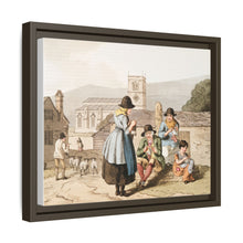 Illustration of Wensley Dale knitters from The Costume of Yorkshire (1814) by George Walker
