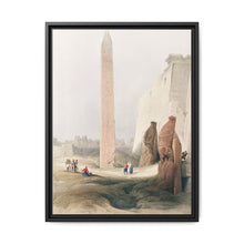 Luxor city on the east bank of the Nile River in southern Egypt illustration by David Roberts (1796–1864) - NOMADEN ART GALLERY