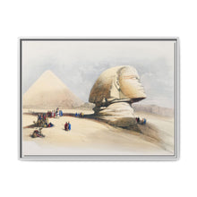 The Great Sphinx Pyramids of Gezeeh illustration bby David Roberts (1796–1864) - NOMADEN ART GALLERY