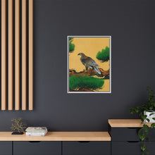 Pine and Eagle, a traditional portrait of a charismatic Japanese eagle by Kano Tanyu (1602-1674)