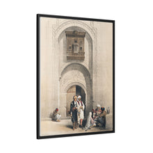 Modern mansion showing the arabesque architecture of Cairo illustration by David Roberts (1796–1864)