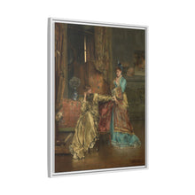 The Visit (c. 1870) by Alfred Stevens: A Glimpse into 19th-Century Elegance
