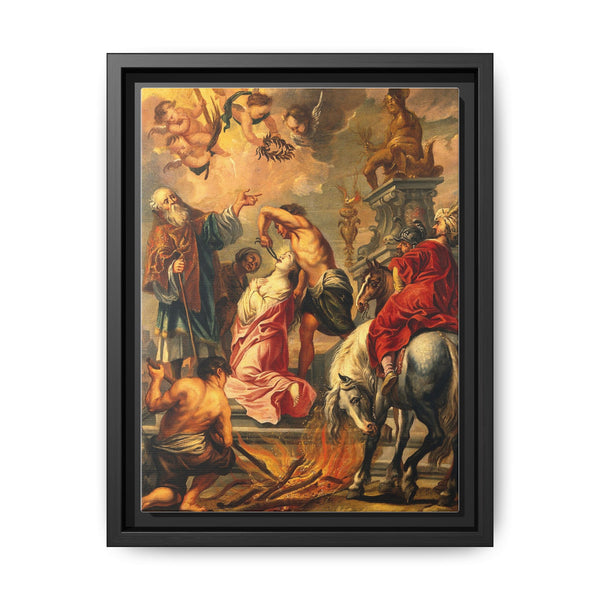 The martyrdom of Saint Apollonia. Oil painting after Jacob Jordaens. - NOMADEN ART GALLERY