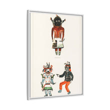 Hopi Katcinas - Piokot Turkwinu Turkwinu Mana (1895) drawn by the native people from the book of Jesse Walter Fewkes