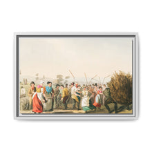 Illustration of rape threshing from The Costume of Yorkshire (1814) by George Walker - NOMADEN ART GALLERY