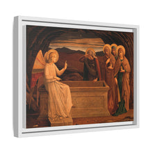 The women at the grave of Christ: anangel tells them that he is risen. Colour lithograph by M. and N. Hanhart after J.E. Goodall after Fra Angelico.