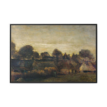 Farming Village at Twilight (1884) by Vincent Van Gogh. Original from The Rijksmuseum. - NOMADEN ART GALLERY
