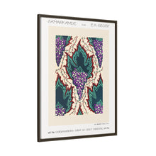 Estampado de pochoir Art Nouveau con estampado de uvas en estilo oriental. Original de nuestra propia edición de 1914 de Samarkande.