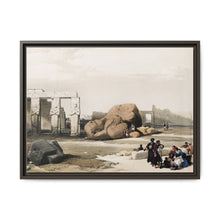 Fragment of the Great Colossi at the Memnonium Thebes illustration by David Roberts (1796–1864) - NOMADEN ART GALLERY