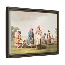 Illustration of riding the stang from The Costume of Yorkshire (1814) by George Walker