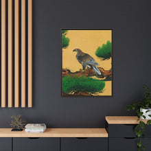 Pine and Eagle, a traditional portrait of a charismatic Japanese eagle by Kano Tanyu (1602-1674)