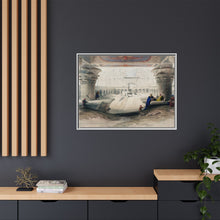 Ancient Egypt Art Print: Edfou Temple Portico View by David Roberts - Wall Art Canvas Print