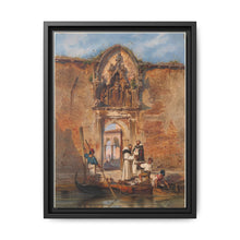 Monks Buying Fish before the Portal of the Madonna della Misericordia (1855) by Ludwig Johann Passini - NOMADEN ART GALLERY