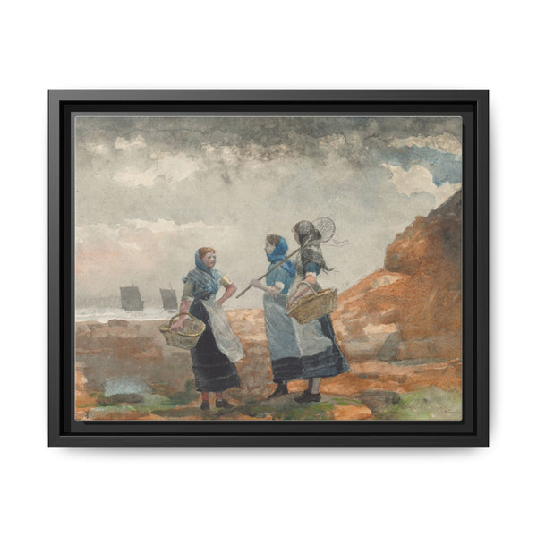 Three Fisher Girls, Tynemouth (1881) by Winslow Homer - NOMADEN ART GALLERY