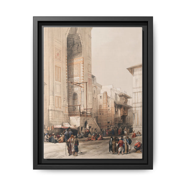 Grand entrance to the Mosque of the Sultan Hassan illustration by David Roberts (1796–1864) - NOMADEN ART GALLERY
