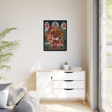 Tse Mara , a form of Dharmapala (protector of teachings), guardian of the Samye Monastery. Gouache painting by a Tibetan artist