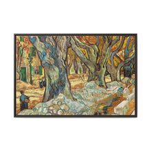 The Large Plane Trees (Road Menders at Saint-Rémy) (1889) by Vincent Van Gogh. Original from The Cleveland Museum of Art. - NOMADEN ART GALLERY