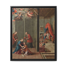 The Visitation and the Birth of Saint John the Baptist (La visitación y el nacimiento de san Juan Bautista) by Nicolás Enríquez - NOMADEN ART GALLERY