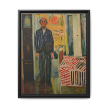 Self-Portrait Between the Clock and the Bed (1940-1943) by Edvard Munch - NOMADEN ART GALLERY