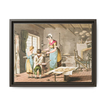 Illustration of woman making oat cakes from The Costume of Yorkshire (1814) - NOMADEN ART GALLERY