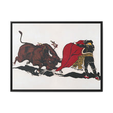 Matador and bull, aesthetic woodcut - NOMADEN ART GALLERY