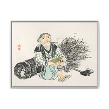 Smoking farmer with branches by Kōno Bairei (1844-1895) - NOMADEN ART GALLERY