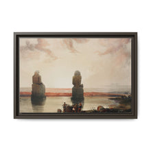 Statues of Memnon at Thebes during the inundation illustration by David Roberts (1796–1864) - NOMADEN ART GALLERY
