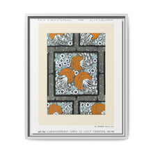 Flower pochoir pattern in Art Nouveau oriental style. Original from our own 1914 edition of Samarkande - NOMADEN ART GALLERY